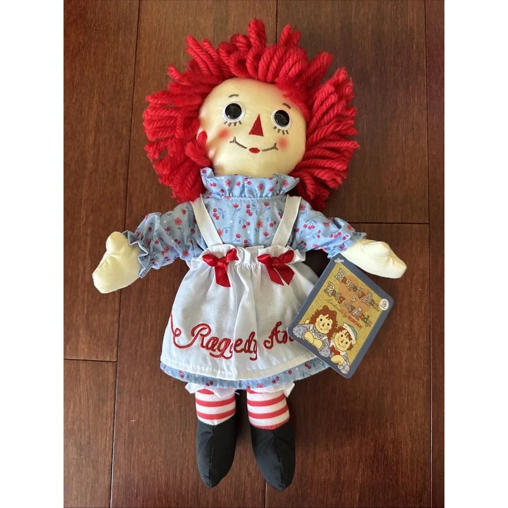 Aurora World Raggedy Ann Classic Rag Doll Cloth Plush #15411 LIKENew 12